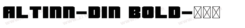 Altinn-DIN Bold字体转换